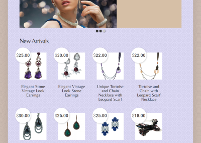 Responsive E-Commerce Site for Startup Online Jewelry Business